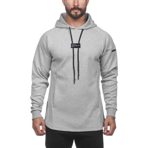 Muscle Brothers Trend Sports and Leisure Hooded Sweater Mens Cotton Fitness Jacket Outdoor Fitness Jacket Cotton Sweater