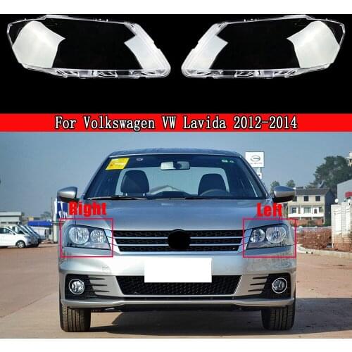 Front Car Protective Headlight Glass Lens Cover Shade Shell Auto Transparent Light Lamp For Volkswagen VW Lavida 2012-2014