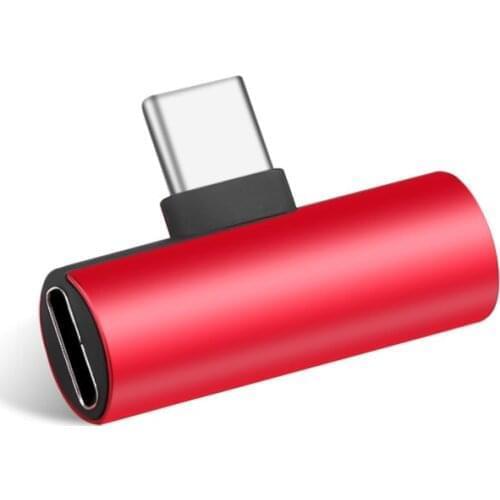 2 In 1 Type C To 3.5mm Jack Earphone Charging Converter USB Type-C Audio Adapter for Xiaomi 6 Huawei P10 Mate 20 Type C Phones