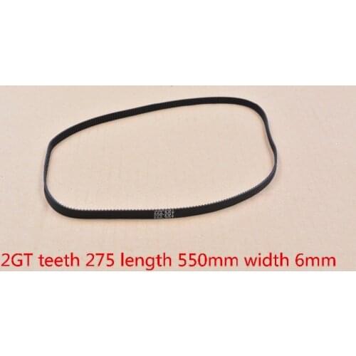 3d printer belt closed loop rubber 2GT timing belt teeth 275 length 550mm width 6mm 550-2GT-6 1pcs