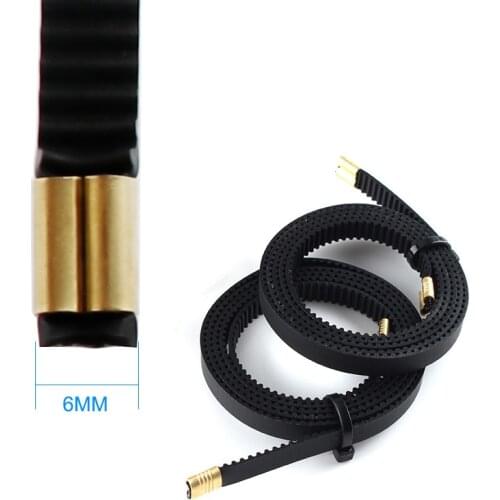 3D Printer parts Cr10 X+Y Axis Synchronous Belt with Copper Buckle Gt2-6mm X 765 Y 720mm Timing Belt Terminal Ender3 Ender5