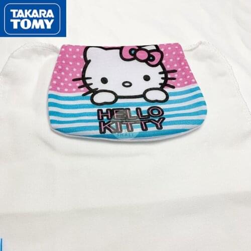 TAKARA TOMY fashion cute cartoon Hello Kitty sweat-absorbent towel simple and comfortable pure cotton sweat-proof baby back
