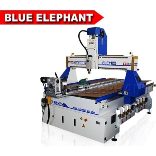 1122 3D CNC Router With Germany Control System Rotary Device 4 Axis, Mini Desktop Wood Engraver