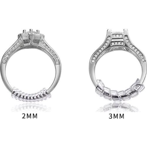 2021 New 12 Pack 4 Sizes Spiral Tightener Ring Size Adjuster For Loose Ring Jewelry Guard