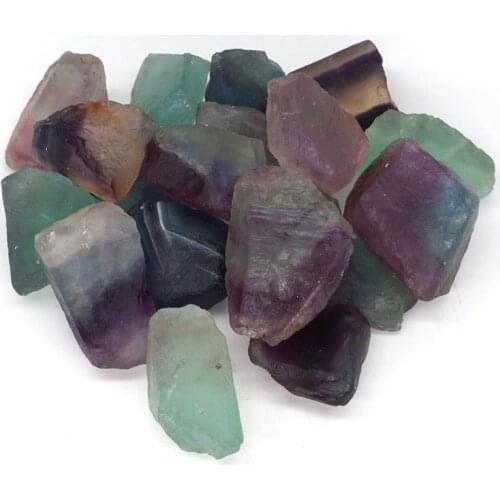 200g Tumbled Natural Colored Fluorite Crystal Stone Rough Raw Minerals Specimen