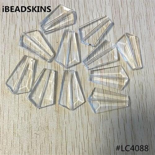 35x22mm 120pcs/lot Acrylic clear pear shape beads (As shown) for jewelry necklace making #5100