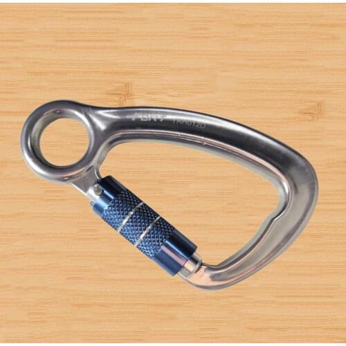D-ring Locking Carabiner Clip Hook Buckle Camping Climbing Equipment