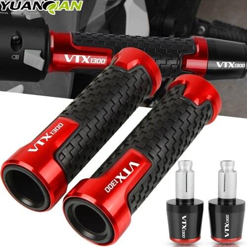 For Honda VTX1300 VTX 1300 C VTX1300 RETRO 2003-2019 2018 2017 2016Motorcycle Aluminum Handle Grip Handlebar Grips End cover Cap