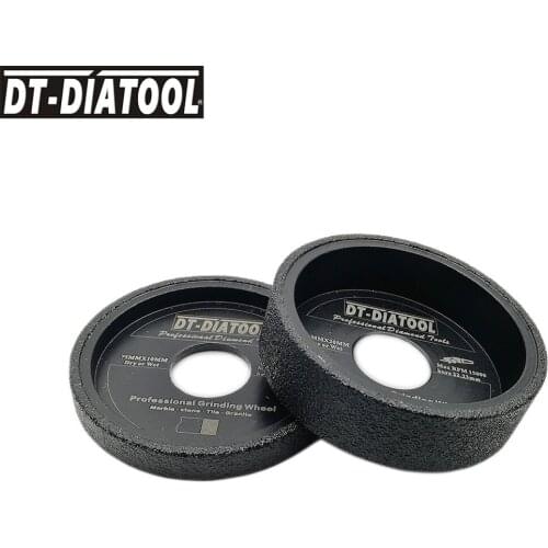 DT-DIATOOL 1pc Diameter 75mm Vacuum Brazed Diamond Grinding Disc Flat Wheel Sanding Disc on Marble Granite Quartz Ceramics Stone