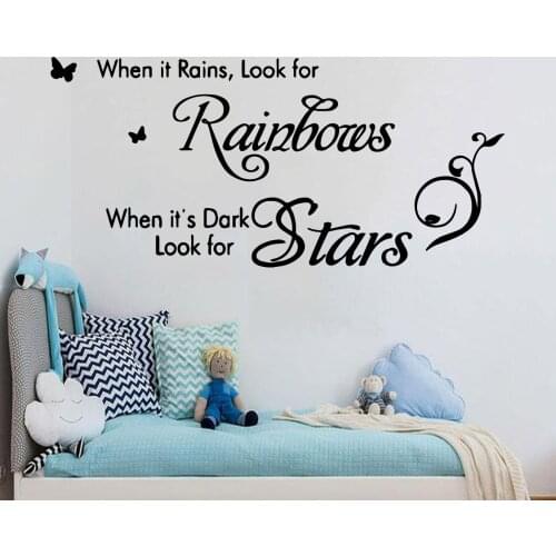 Elegant Text Wall Sticker Removable Wall Decals For Babys Rooms Vinyl Decal Stickers Wallpaper Mural