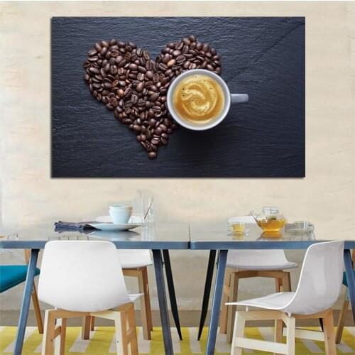 Coffee Wall Art Poster For Living Room Kitchen Decor No Framed Pictures Modern Home Decor HD Canvas Paintings