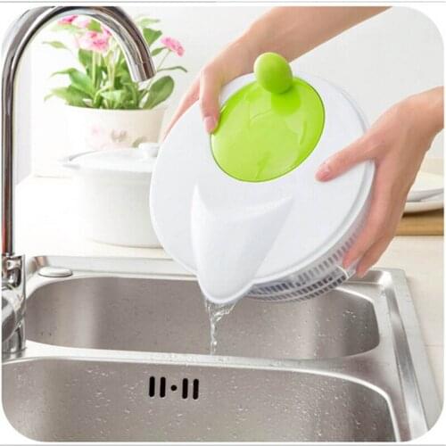 Fruits and vegetables dehydration basket rotating drain basket / food dryer fruit bowl kitchen tool
