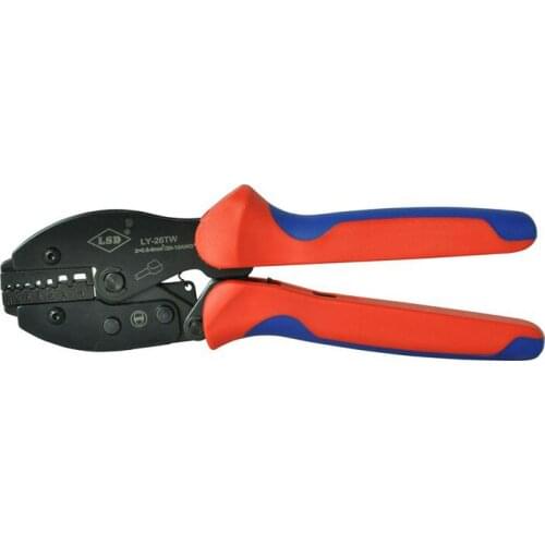LY-26TW High Quality Hand Crimping Tools for crimping wire-end ferrules 2*20-10AWG Ratchet Pliers crimper