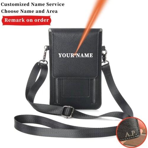 Multifunctional Mini Fashion Women PU Leather Double Zippers Flip Shoulder Bag Credit Card Pocket Coin Holder Cell Phone Bag