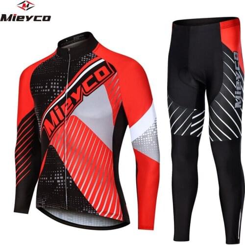 Male Bike Clothes Sports Wear Mieyco Cycling Clothing Jersey Pants Suit Breathable 2020 Mens Autumn Long Sleeve Cycling Sets