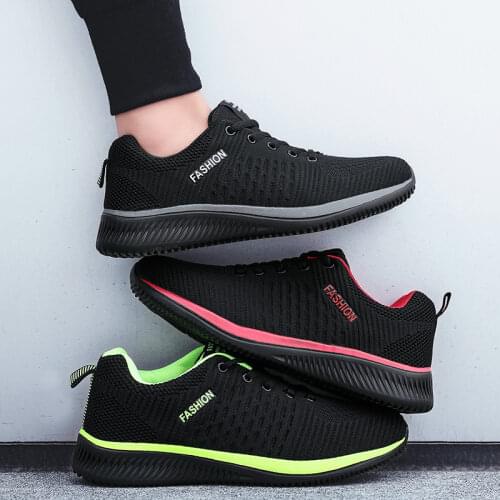 2020 New Mesh Men Casual Shoes Lac-up Men Shoes Lightweight Comfortable Breathable Walking Casusl Shoes Tenis Feminino Zapatos