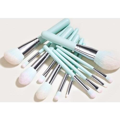 GUJHUI 12pcs/set Makeup Brush Set Eyeshadow Foundation Powder Eyebrow Blush Brush Powder Brush Beauty Make Up Kit Tool Summer
