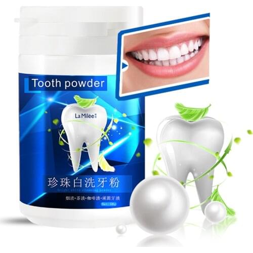 50g Teeth Whitening Powder Cleansing Quick Stain Removing Oral Care Physical Whitener toothpaste Oral Hygiene Improve halitosis