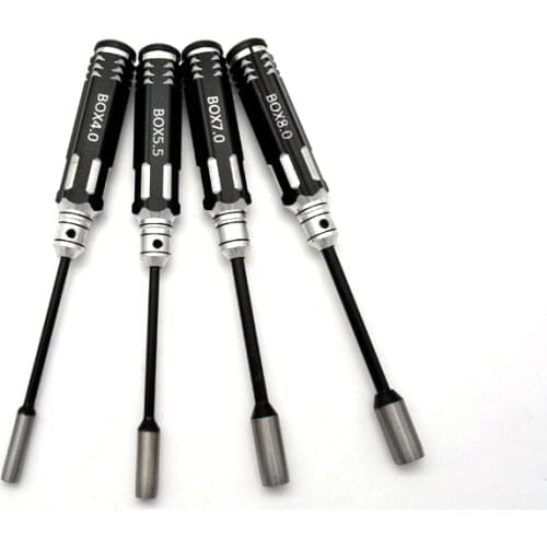 4PCS Hexagon Socket Screwdriver DIY Tool 4.0mm 5.5mm 7.0mm 8.0mm for RC Vehicle Car Drone Helicopter Airplane DIY Parts