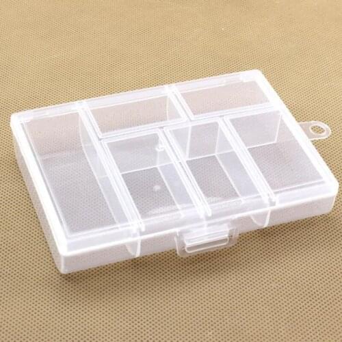 6 Grids Plastic Storage Box Jewlry Storage Casket Drawer Divider Kids Toys Storage Boxes Organizers Organizador F20173156