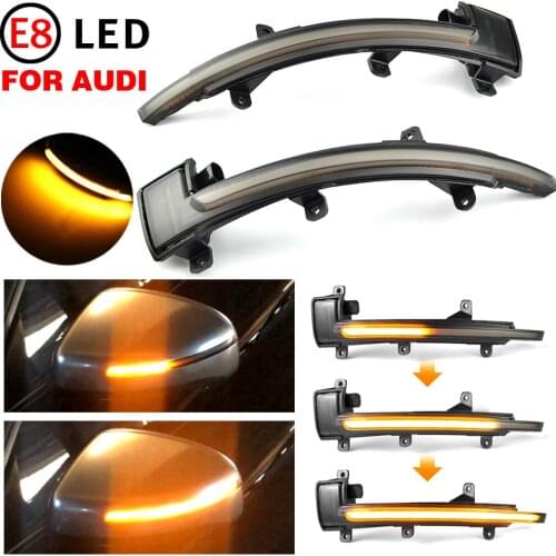 Dynamic Blinker For Audi TT Mk2 8J TTS R8 2007-2014 LED Turn Signal Side Mirror Lights arrow 2008 2010 2011 2012 2013 TTRS