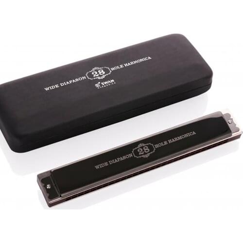 Yueko Swan Professional Playing Level 28 Hole C Tune Harmonica Advanced Phosphor Bronze Gong Sound Quality Beautiful Thick