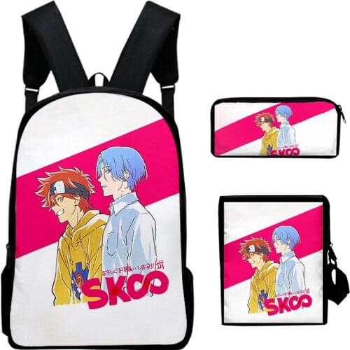 3pcs/Set Backpack 2021 New sk8 the infinity Fashion Casual Backpack Shoulder Bags 3D Print School Bag Mochilas Student Backpack