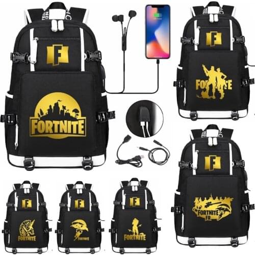 Fortnite School Backpack Fortnite Women Men Multifunction USB Charging Laptop Backpack School Travel Bag for Boy Girls Mochilas