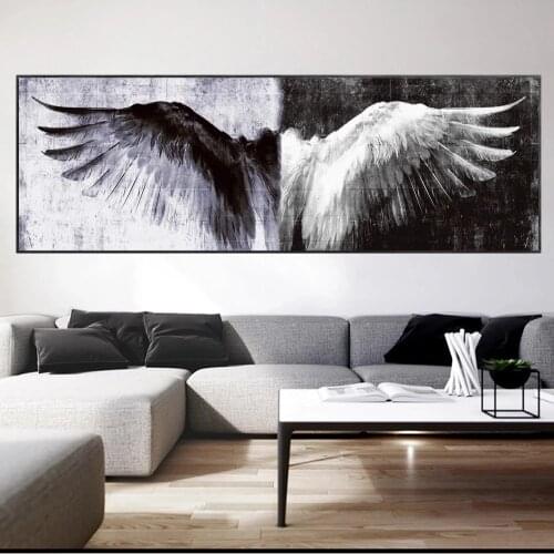 Modern Art Painting Angel Wings Painting Poster Printmaking HD Pictures Printed on Canvas Used for Room Home Decor Wall Art