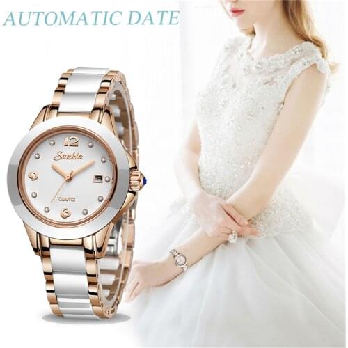 SUNKTA 2019 New Rose Gold Watch Women Quartz Watches Ladies Top Brand Luxury Female Wrist Watch Girl Clock Relogio Feminino+Box
