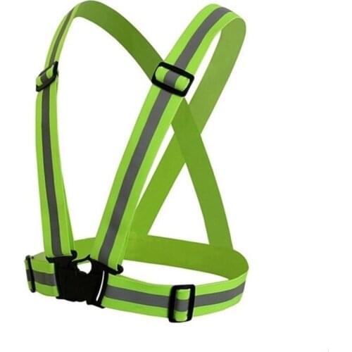 Bike Safe Reflective Strip Safety Vest Belt for Construction Traffic Visibility Security Jacket Reflective Strips Wear Uniforms