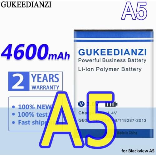 High Capacity GUKEEDIANZI Battery 4600mAh for Blackview A5
