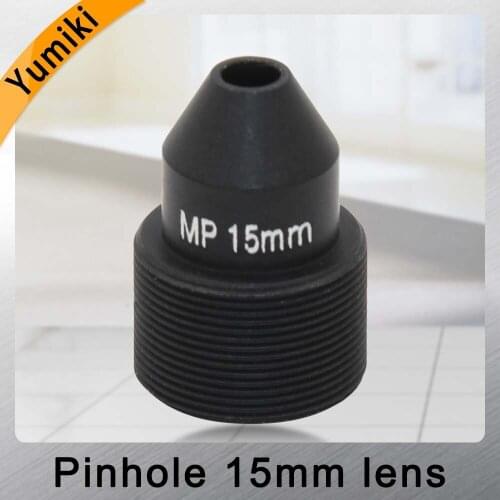 Yumiki HD 2.0Megapixel 15mm pinhole Lens, CCTV Camera Lens,M12 mount,Image Format 1/2" , F1.6, Fixed Iris