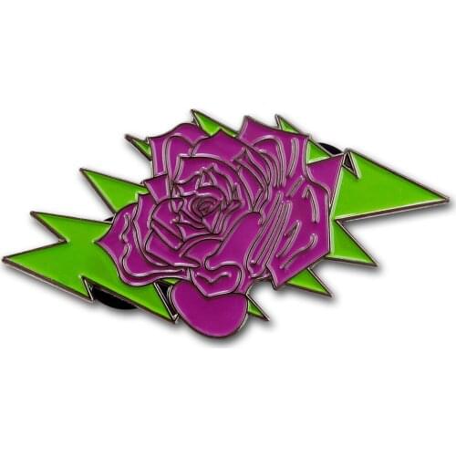 Factory Price Metal Pet Collar Pins for Gift custom painted color flower pin badges cheap custom you LOGO metal badges