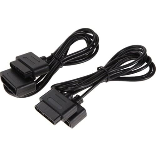 2 PCS 6FT Extension Cable Cord for Super Nintendo SNES System 16 Bit Controller