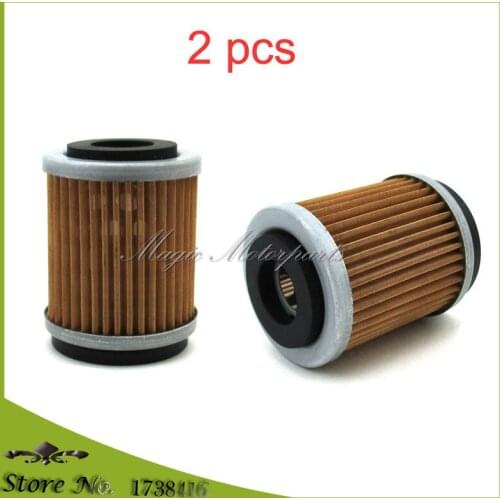 2 pcs Oil Filters For Yamaha YFM 400 350FW Big Bear YFM350X Warrior 350FX Wolverine ATV