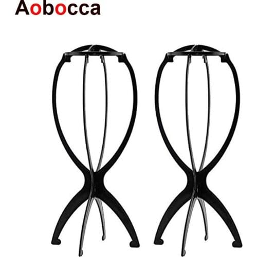 2PCS Wig Stand Portable Wig Stand Collapsible Wig Holder Durable Wig Display 13.8 Inch Tool Travel Wig Stand