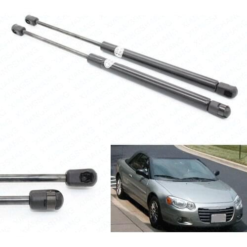 2pcs Auto Door Trunk Boot Gas Charged Spring Struts Lift Support For 2001-2005 2006 Chrysler Sebring Convertible 11.18 inch