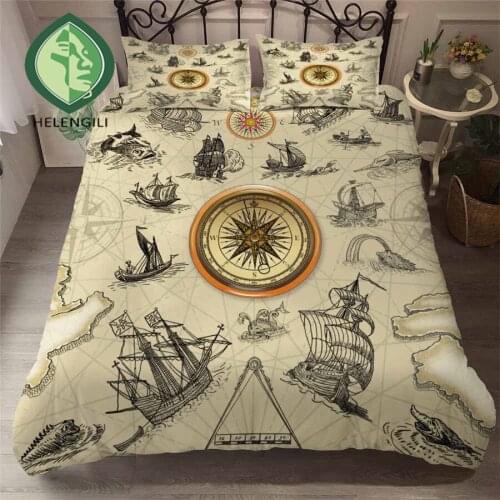 HELENGILI 3D Bedding Set Magic Alchemy Print Duvet Cover Set Bedclothes with Pillowcase Bed Set Home Textiles #YC-197
