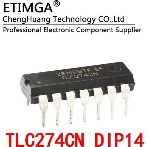 5PCS/LOT TLC274CN TLC274 DIP-14 CMOS output Operational amplifier