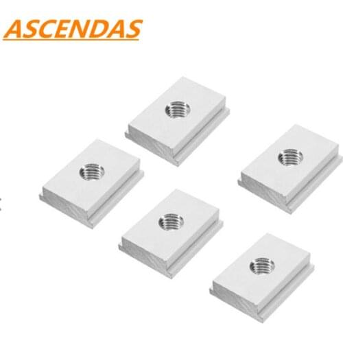 5pcs M6/M8 T-track Slider Sliding Nut Aluminum Alloy T Slot Nut For Woodworking Tool Jigs Screw Slot Fastener