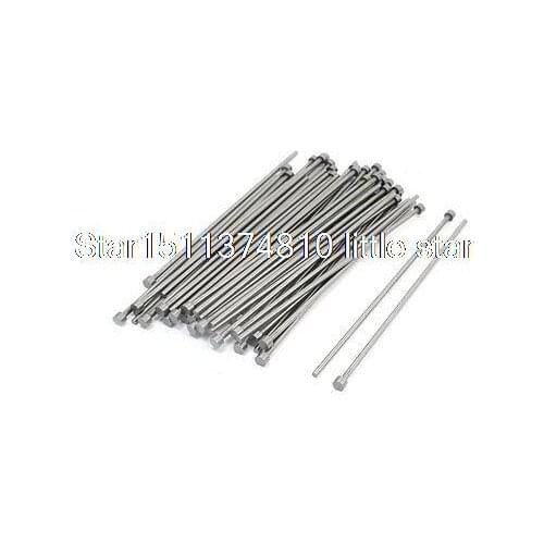 50 PCS 6mm Tip 3mm Shank 100mm Long Straight Ejector Pins Punching Mold