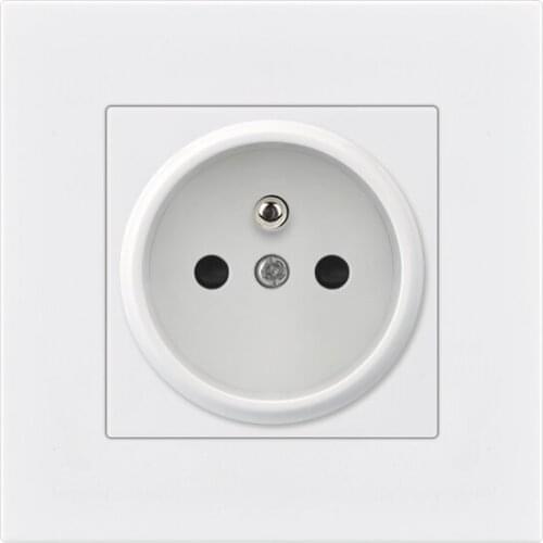 EU Standard Electrical Wall Charger Adapter Charging Wall France Plug Socket Power Outlets,16A,Grounded,PC Panel