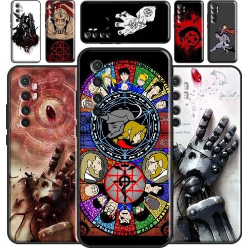 Fullmetal Alchemist For Xiaomi Mi 11 Ultra Case For Xiaomi Mi 11 Lite Note 10 10T Pro POCO F3 M3 X3 Pro Cover