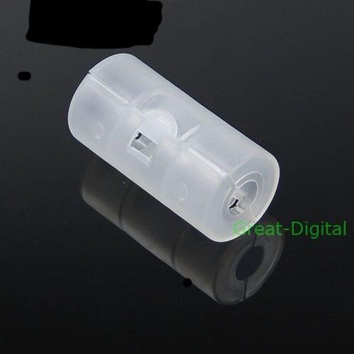 2x AA to C Size Battery Converter Adaptor Adapter Case