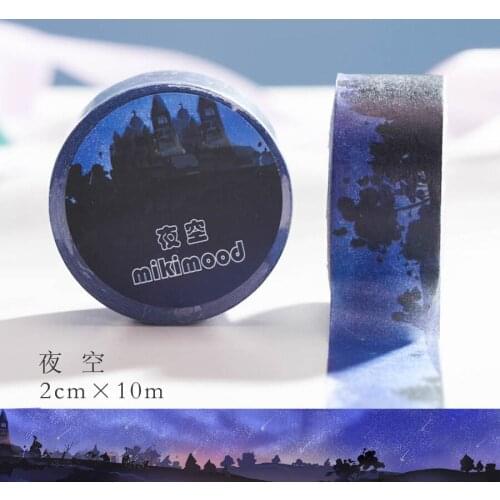 2cm*10m Night Sky washi tape DIY decorative scrapbooking masking tape adhesive tape label sticker stationery High Qaulity