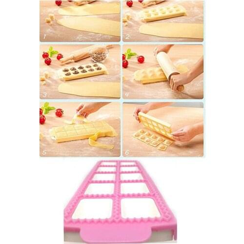 10-Hole Dumpling Mould Tools Ravioli Dumpling Maker Wrapper Press Mold Dough Cutter Pie Ravioli Dumpling Mould DIY Tools