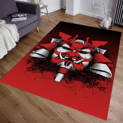 Samurai Patterned Rug,Fan Carpet,Teen' Rug Kids Room Rug Non Slip Floor Rug, popular Rug Modern Rugs,Themed Rug