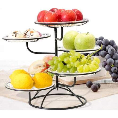 Multi-layer Fruit Tray Snack Rack Cake Stand For Living Room And Kitchen For Wedding Party Festival Supplies