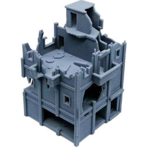 Outland Models Military Scenery Structure Destroyed City House (Tall) 1:144